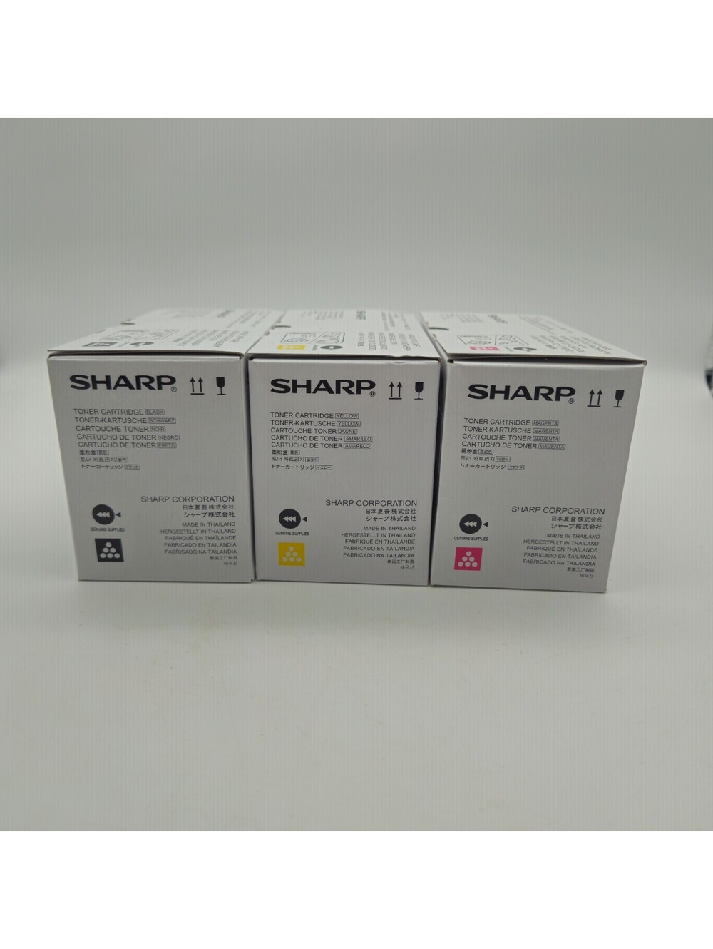 Sharp Toners MX-C30NT  3 Pc Black Yellow Magenta New